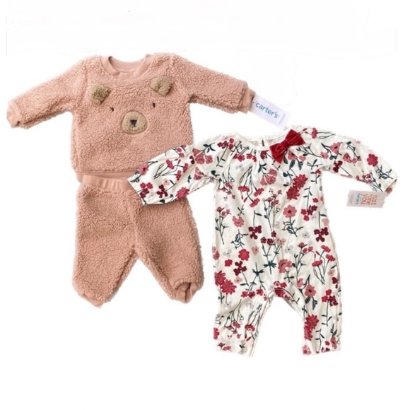 Carter’s Onesie & Oufit - 2 Complete Outfits Baby 3 Mos - Picture 1 of 15